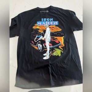 Iron Maiden Black Short-Sleeve Graphic Tee